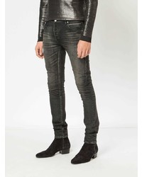 schwarze enge Jeans von Balmain