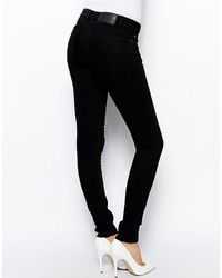 schwarze enge Jeans von Cheap Monday