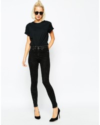 schwarze enge Jeans von Cheap Monday