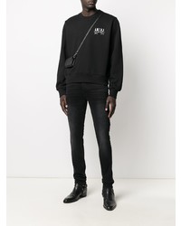 schwarze enge Jeans von Amiri