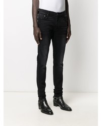 schwarze enge Jeans von Amiri