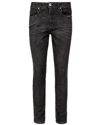 schwarze enge Jeans von Sublevel