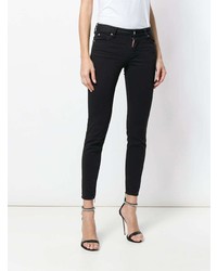 schwarze enge Jeans von Dsquared2