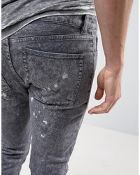 schwarze enge Jeans von Asos