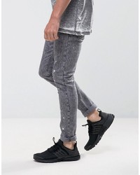 schwarze enge Jeans von Asos