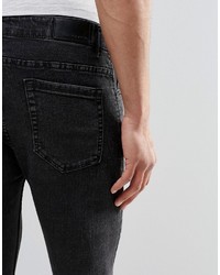 schwarze enge Jeans von Pull&Bear