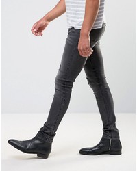 schwarze enge Jeans von Asos