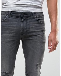 schwarze enge Jeans von Asos