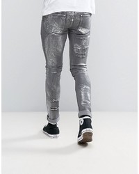 schwarze enge Jeans von Asos