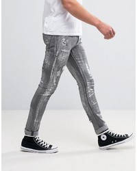 schwarze enge Jeans von Asos