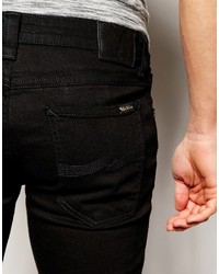 schwarze enge Jeans von Nudie Jeans