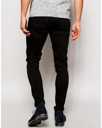 schwarze enge Jeans von Nudie Jeans