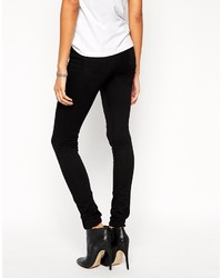 schwarze enge Jeans von Asos