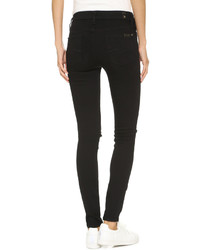 schwarze enge Jeans von 7 For All Mankind