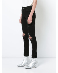 schwarze enge Jeans von Amiri