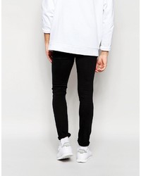 schwarze enge Jeans von Cheap Monday