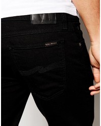 schwarze enge Jeans von Nudie Jeans