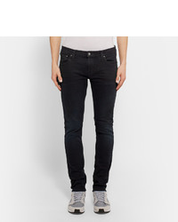 schwarze enge Jeans von Nudie Jeans