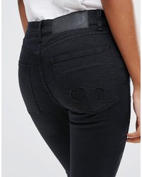 schwarze enge Jeans von Cheap Monday