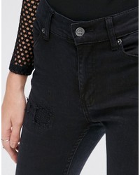 schwarze enge Jeans von Cheap Monday