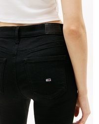 schwarze enge Jeans von Tommy Jeans