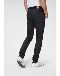 schwarze enge Jeans von Tommy Jeans