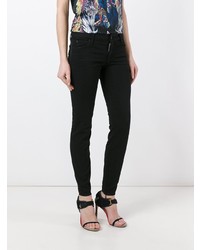 schwarze enge Jeans von Dsquared2