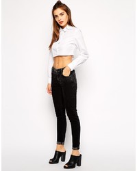 schwarze enge Jeans von Just Female