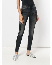 schwarze enge Jeans von 7 For All Mankind