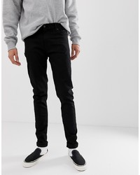 schwarze enge Jeans von Weekday
