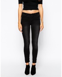 schwarze enge Jeans von Vero Moda