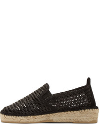 schwarze Espadrilles aus Netzstoff von Prism