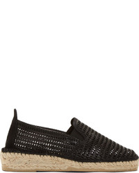 schwarze Espadrilles aus Netzstoff von Prism