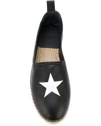 schwarze Espadrilles mit Sternenmuster von Givenchy