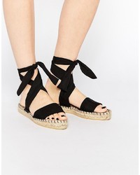 schwarze Espadrilles von Asos