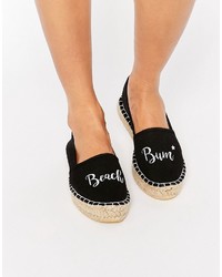 schwarze Espadrilles von Asos