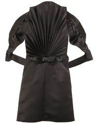 schwarze Bluse mit Falten von Maison Margiela