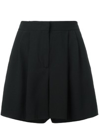 schwarze Shorts mit Falten von Alberta Ferretti