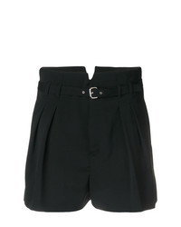 schwarze Shorts mit Falten von RED Valentino