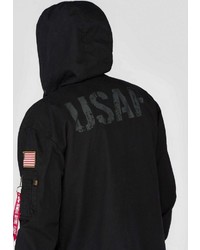 schwarze Feldjacke von Alpha Industries