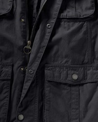 schwarze Feldjacke von Barbour