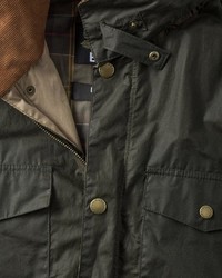 schwarze Feldjacke von Barbour