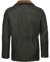 schwarze Feldjacke von Barbour