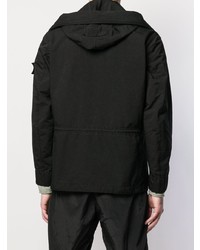 schwarze Feldjacke von Stone Island