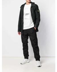 schwarze Feldjacke von Stone Island