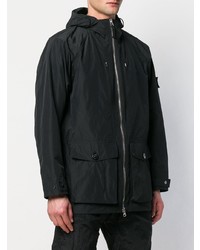 schwarze Feldjacke von Stone Island