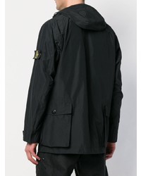 schwarze Feldjacke von Stone Island