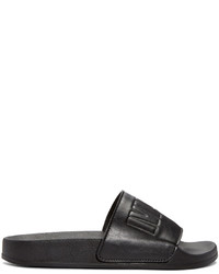 schwarze flache Sandalen aus Leder von MCQ
