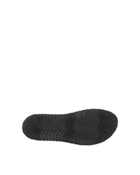 schwarze flache Sandalen aus Leder von Sorel