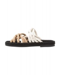 schwarze flache Sandalen von Free People